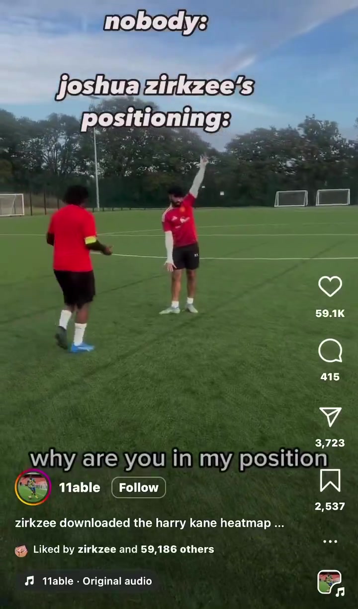 自败⁉️ Zirkzee 喜欢一个批评他立场的抖音视频